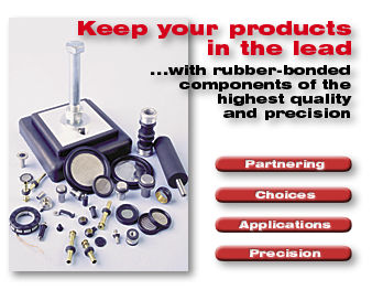 rubber bonded components